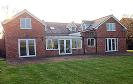 A conversion from a bungalow to a large detached house in Lymm